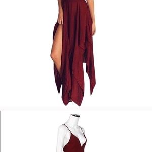 Amy Fashion Dresses - Burgandy dress NWOT Amy Fashion Dresses - Burgandy dress NWOT